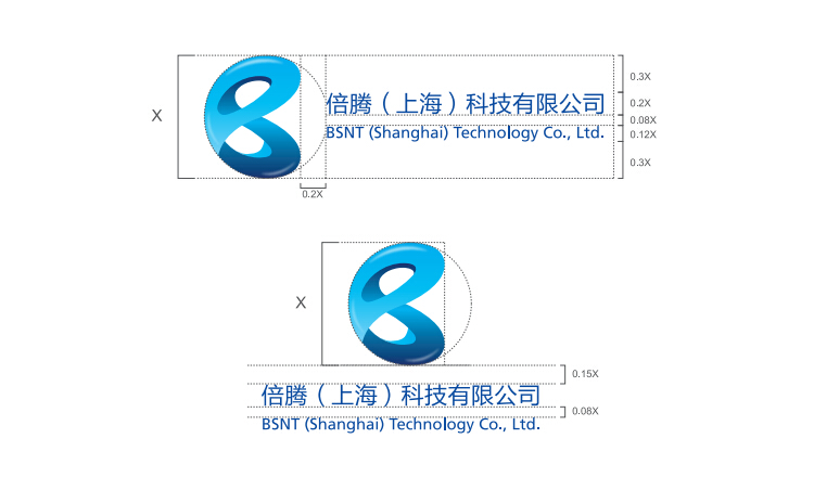 科技公司logo設計,科技行業(yè)logo設計案例,倍騰（上海）科技有限公司logo設計案例